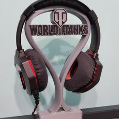 IMG_20221214_210735.jpg STL file World of tanks headset stand・3D printing design to download