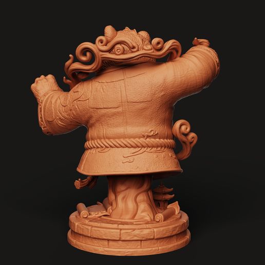 D4.30.jpg Kung Fu Panda Warrior STL | Martial Arts 3D Print | Detailed Figure
