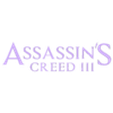 ASSASSINS_CREED_3.stl Letras y Números ASSASSINS CREED | Logo