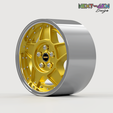8.png Next-Gen - Simmons Wheels "B45" - Real Rims for Scale Model Cars (STL FILES)