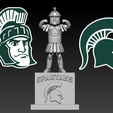 rytry.png NCAA - Michigan State Spartans football mascot statue