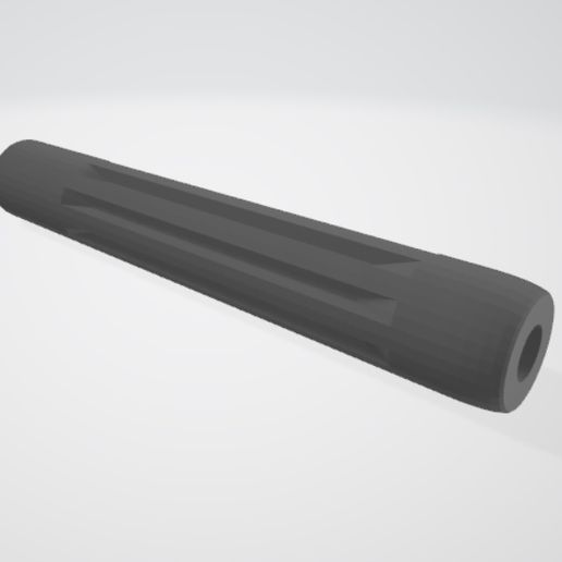 Airsoft Silencer 14mm - 3D model önizlemesi