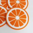 Posavasos-Gajos-de-naranja1.jpg Coasters Orange Lemon Orange Segments