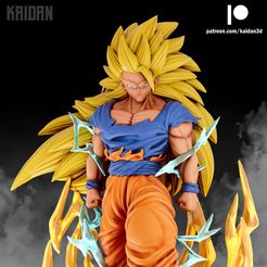 3D file Gohan SSJ5 Dragon Ball AF 🐉・3D printer model to download・Cults