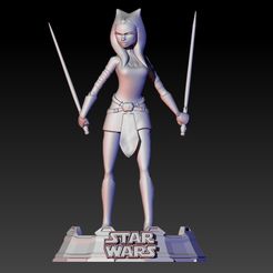 IMG01.jpg 3D file Ahsoka Tano from Clone Wars・Model to download and 3D print, Tchelos