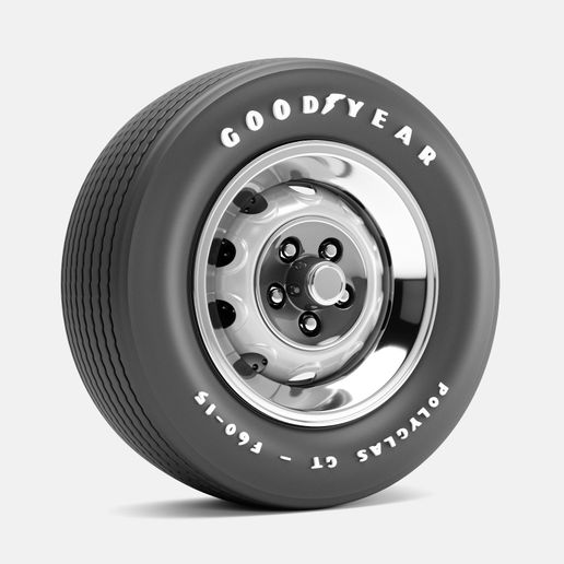 🛞 15x7 Mopar Rallye Wheel, Goodyear Polyglas F60 Tire, and Brake Set ...