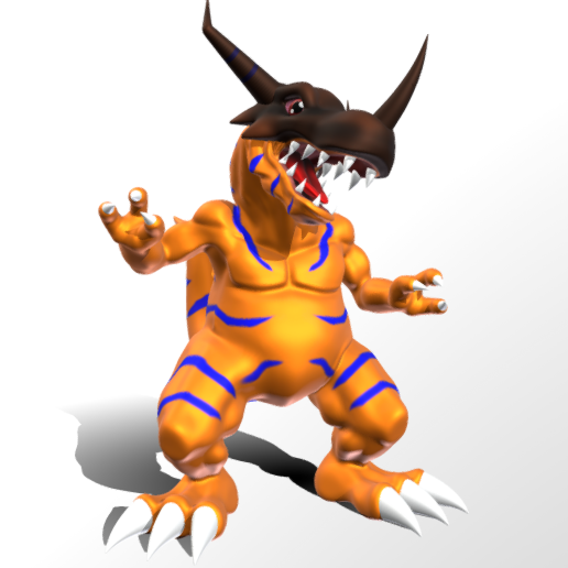 🐉 Greymon・Free OBJ File for ・Cults