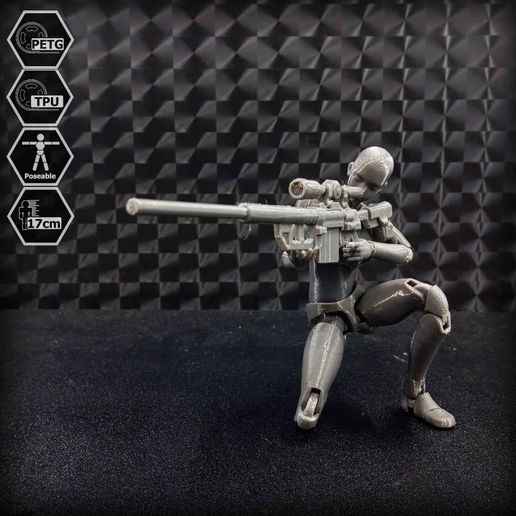 🤖 1/10 Scale TPU Joint Action Figure E.V.A 02・Free STL File for 3D ...