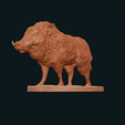 IMG_0422.png Wild boar standing statue STL
