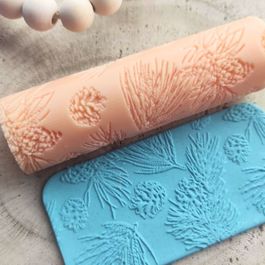 Pine Leaves Texture Roller for Clay - STYLE 1