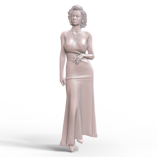 white christmas dresses 37-4 Waisted Dress with Overlapping Shoulders