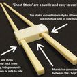 design_display_large.jpg Download free STL file 'Cheat Sticks' - The easy way to keep your Chop Sticks under control! • 3D printer model, Muzz64
