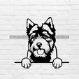 murbrique.jpg Norwich Terrier dog wall decoration