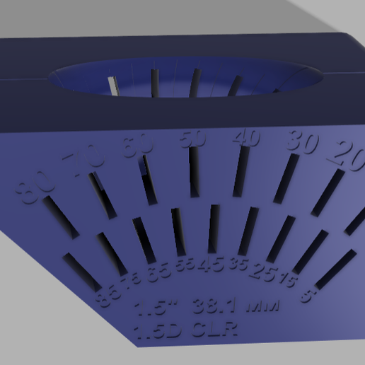 1.5" 1.5D CLR X Pipe Marking Multi Blocks - 3D model önizlemesi