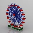 l2.jpg Ferris Wheel Miniature STL | 3D Printable Amusement Park Ride Model