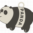 panda-final.png Scandalous Bears Keychain