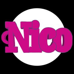 24.jpg Archivo 3D Nombre-Nico-Printcoolcolor・Modelo de impresora 3D para descargar