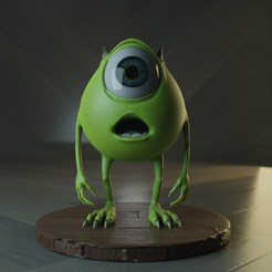 Free STL file Sully Faced Mike Wazowski Bookmark・3D print object to  download・Cults