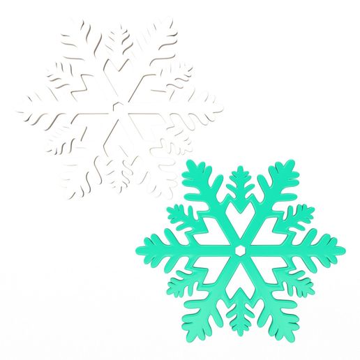 0000-49.jpg Снежинка Эмодзи 02.Печать на месте с 3MF в комплекте. (Без опор и плотов)