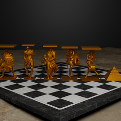 Free STL file Harry Potter Chess Set ♟️・3D printable model to