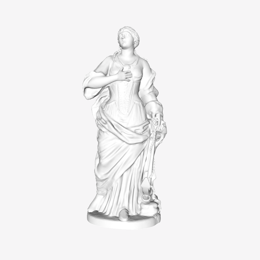 Saint Catherine at the Louvre, Paris 3D model