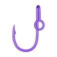fishing hat hook.STL Hat Fishing hook