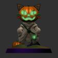 Palico_Ghost2.jpg Spooky Palico Ghost Armor Cat - Monster Hunter Halloween 3D Model Fanart