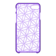 iphone7_cover_flower_life_nopads.stl Very thin iPhone 7 case with tactile feel - Flower of Life design