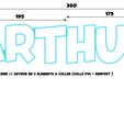 arthur-cotes.jpg ARTHUR, Luminous First Name, Lighting Led, Name Sign