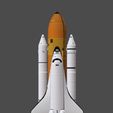 1.2.jpg Space Shuttle file STL for all 3D printer, two versions on platform and in the take-off phase lamp  scale 1/120 FDM 1/240 DLP-SLA-SLS