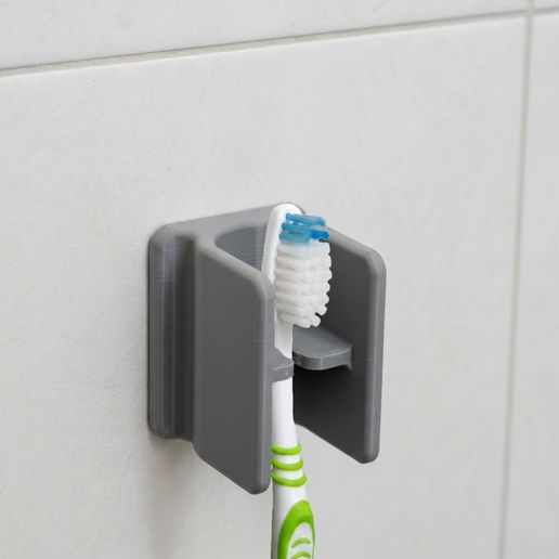Minimalist Wall-Mounted Toothbrush Holder