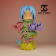 0200.png Itachi Uchiha Crow Tsukuyomi - Naruto Shippuden - 3D Print STL Figure