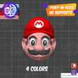 6_1.png 3MF super Mario bros keychains, no stand, Luigi head, Mario bros, koopa