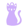 gatito2.STL cute cat keychain