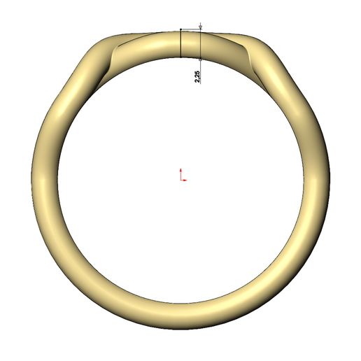 Link-Overlapping-knot-band-size6to10-08.jpg Anel de elos com nó sobreposto torcido tamanhos 6 a 10 Modelo de impressão 3D