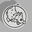 breloc tin.JPG Porte-clés Tintin et Milou/Tintin and Milou keychain
