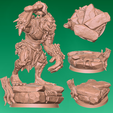 trollcomp2.png Forest Troll  miniature (DND,PATHFINDER,TABLETOP)