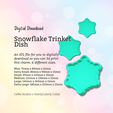 Cover-7.png Snowflake Christmas Trinket Dish STL File - Digital Download -6 Sizes- Homeware, Boho Modern Design
