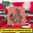 005-Charmeleon.png Файл STL Штамп для бутербродов "Шармелеон・Шаблон для 3D-печати для загрузки