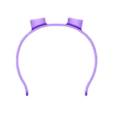 Headband.stl STL file Rabbit Ears Hair Band・3D printer design to download