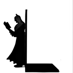 Batman1.png STL file Batman Book Holder, Bookend・3D print design to download
