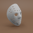 Part3-Side.png Hockey Mask 3D Model (STL) for 3D Printing | Inspired by Friday the 13th Part 3,4, & 6 Mask
