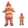 NakedGnome_Female-both.jpg STL file Naked Gnome - Female・Model to download and 3D print