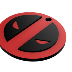 10b.png STL-Datei Schlüsselanhänger/ Schlüsselanhänger Deadpool (Emblem) kostenlos・3D-druckbares Modell zum herunterladen