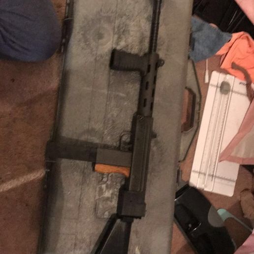 mac 11 stock and faux suppressor 3D model