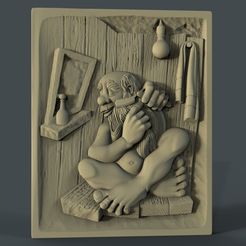 009.jpg enano barba cnc art frame