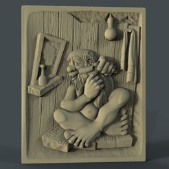 009.jpg dwarf beard cnc art frame