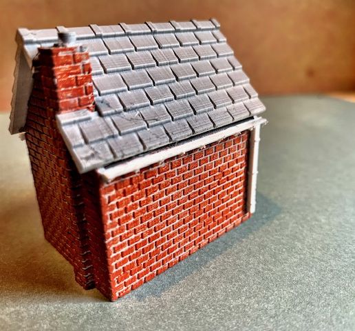 Lineside-Hut-rear.jpg Railway Workmen's Hut, scalable. Model Railway HO/OO