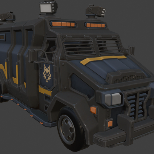 🚚 Fortnite Armored Truck 3D Model Chapter Cash Transport STL