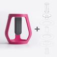 gravity_02.jpg Free STL file Gravity - Flower vase・3D printer design to download